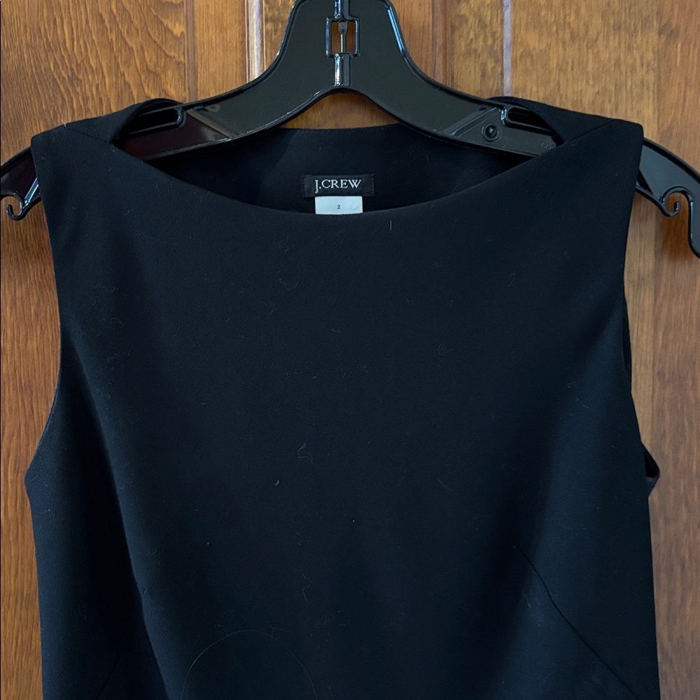 J. Crew Women's Sleeveless Black Top, Size 2 - Picture 2 of 4